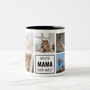 Tasse 2 Couleurs Meilleure maman du monde Fototasse Bibigge