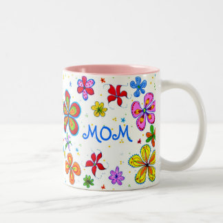 Tasse 2 Couleurs Meilleure maman du monde illustrée