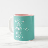 Tasse 2 Couleurs Meilleure maman jamais (Devant gauche)