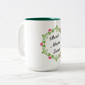 Tasse 2 Couleurs Meilleure maman jamais (Devant gauche)
