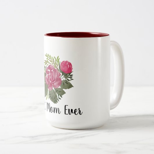 Tasse 2 Couleurs Meilleure maman jamais (Devant droit)