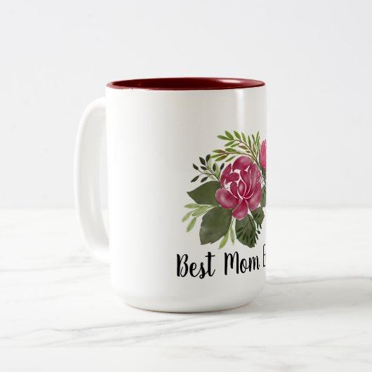 Tasse 2 Couleurs Meilleure maman jamais (Devant gauche)