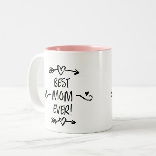 Tasse 2 Couleurs Meilleure maman jamais (Devant gauche)