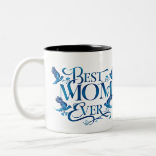 Tasse 2 Couleurs Meilleure maman jamais - Fête des mères de fleurs