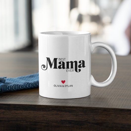 Tasse 2 Couleurs Meilleure maman jamais personnalisée