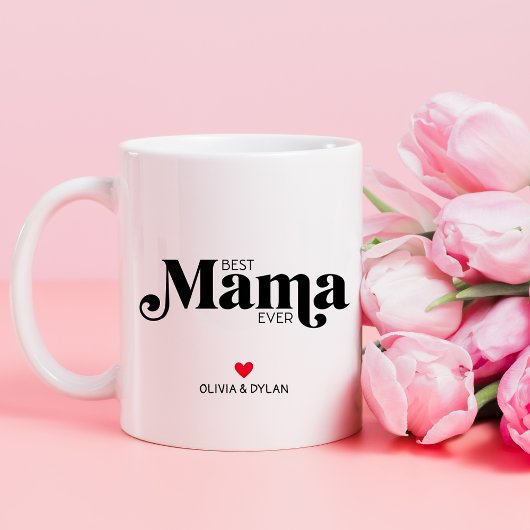 Tasse 2 Couleurs Meilleure maman jamais personnalisée