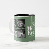 Tasse 2 Couleurs Meilleure maman jamais typographie Customisée (Devant gauche)