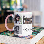 Tasse 2 Couleurs Meilleure maman toujours mignonne Instagram tendan<br><div class="desc">Pour la meilleure maman jamais pour la fête des mères : une tasse tendance,  chic et moderne avec votre photo de famille,  message spécial et noms.</div>