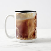 Tasse 2 Couleurs Meilleure mère de chien Pitbull (Gauche)