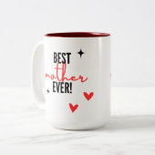 Tasse 2 Couleurs Meilleure mère jamais (Devant gauche)