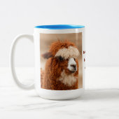 Tasse 2 Couleurs Meilleure Monobrow d'Alpaca (Gauche)
