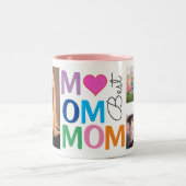 Tasse 2 Couleurs Meilleure photo de maman (Centre)