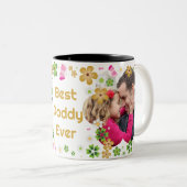 Tasse 2 Couleurs Meilleure Photo de Papa (Devant droit)