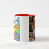 Tasse 2 Couleurs Meilleure photo personnalisée jamais vue par maman (Centre)