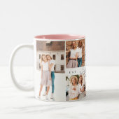 Tasse 2 Couleurs Meilleure Soeur Soeur Soeur Script Coeur Photo Col (Gauche)