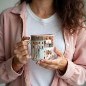 Tasse 2 Couleurs Meilleure Soeur Soeur Soeur Script Coeur Photo Col