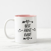 Tasse 2 Couleurs Meilleure Tante Ever (Gauche)
