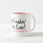 Tasse 2 Couleurs Meilleure tante Ever de Freakin (Devant droit)