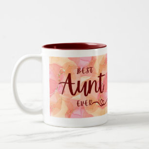 Tasse 2 Couleurs Meilleure Tante Jamais Multicolore Rose