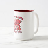 Tasse 2 Couleurs Meilleurs Amis Depuis 1990 Ours (Devant droit)