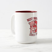 Tasse 2 Couleurs Meilleurs Amis Depuis 1990 Ours (Devant gauche)