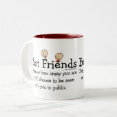 Tasse 2 Couleurs Meilleurs amis (les deux côtés) (Devant gauche)