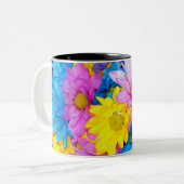 Tasse 2 Couleurs Mélange de pâte à fleur marron (Devant gauche)