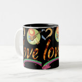 Tasse 2 Couleurs mélodie d'amour (Devant gauche)