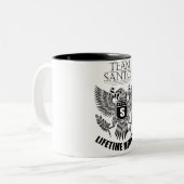 Tasse 2 Couleurs Membre de l'équipe Santos à vie (Devant gauche)