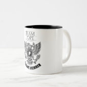 Tasse 2 Couleurs Membre de Team Pope Lifetime (Devant droit)