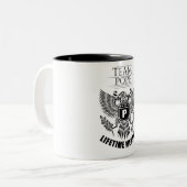 Tasse 2 Couleurs Membre de Team Pope Lifetime (Devant gauche)