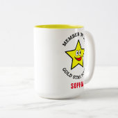 Tasse 2 Couleurs Membre Gold Star Squad (Devant droit)