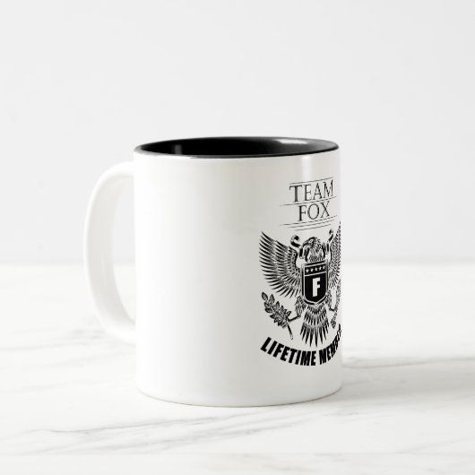 Tasse 2 Couleurs Membre Team Fox Lifetime (Devant gauche)