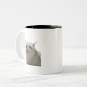 Tasse 2 Couleurs Mème de chat en pleurs (Devant gauche)