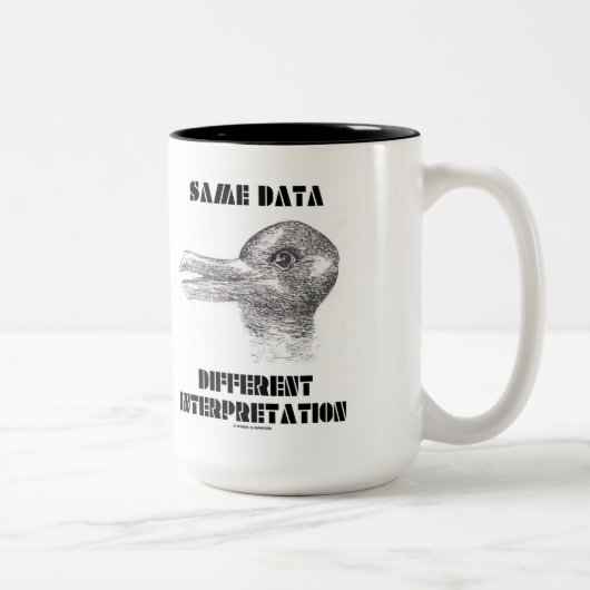 Tasse 2 Couleurs Même donnée, interprétation différente (canard lap (Droit)