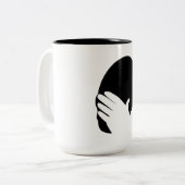 Tasse 2 Couleurs Mème Facepalm (Devant gauche)