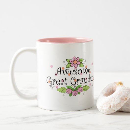 Tasse 2 Couleurs Mémé Incroyablement Géniale (Avec donut)