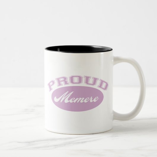 Tasse 2 Couleurs Memere fier (Droit)