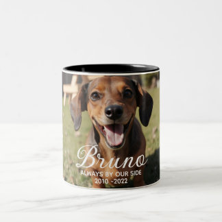 Tasse 2 Couleurs Mémorial personnalisé pour animal de compagnie