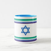 Tasse 2 Couleurs Men Loving Men Israel Pride Flag (Centre)
