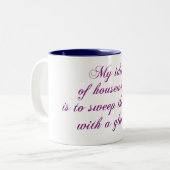 Tasse 2 Couleurs Ménage (Devant gauche)