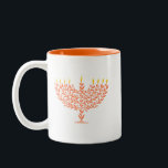 Tasse 2 Couleurs Menorah<br><div class="desc">Menorah illustrée</div>