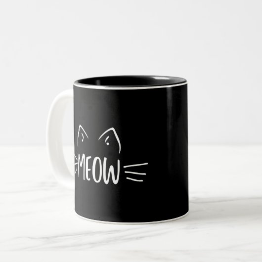 Tasse 2 Couleurs Meow Cat (Devant gauche)