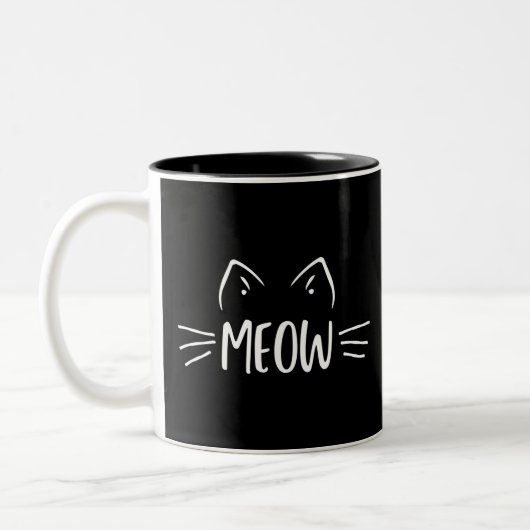 Tasse 2 Couleurs Meow Cat (Gauche)