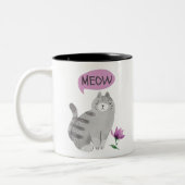 Tasse 2 Couleurs Meow Cat (Gauche)