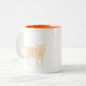 Tasse 2 Couleurs MEOW Ginger Cat (Devant gauche)
