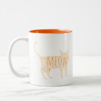 Tasse 2 Couleurs MEOW Ginger Cat