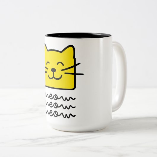 Tasse 2 Couleurs Meow Meow (Devant droit)