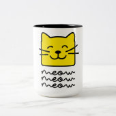Tasse 2 Couleurs Meow Meow (Centre)