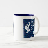 Tasse 2 Couleurs Mer d'affiche d'amour (Devant droit)